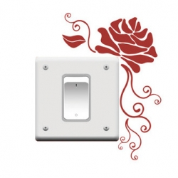 Wallsticker - Rose - kontaktsticker