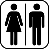 Pictogram - Toilet - Herre/Dame