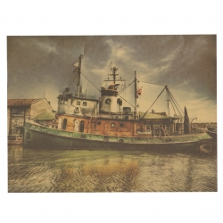 Vintage poster - Fiskerbåd